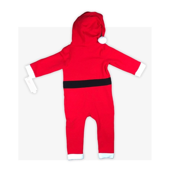 NWT Baby Toddler Boy Santa Hooded Romper Outfit 18M - Picture 6 of 10